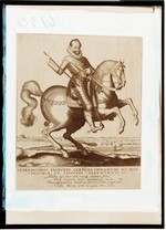 Carlo Emanuele a cavallo (incisione su rame)