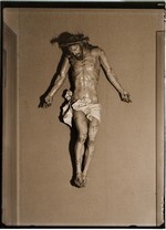Gesù crocefisso, legno dipinto