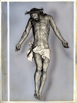 Gesù crocefisso, legno dipinto