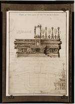 Pianta cappella della Madonna del Rosario della chiesa precedente [parrocchiale di Strambino]