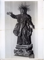 Statua di S. Filippo Neri (legno dorato e colorato)