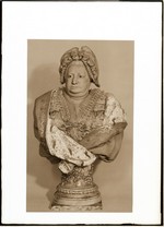 Busto in cera colorata M. Borbone, princ. di Carignano